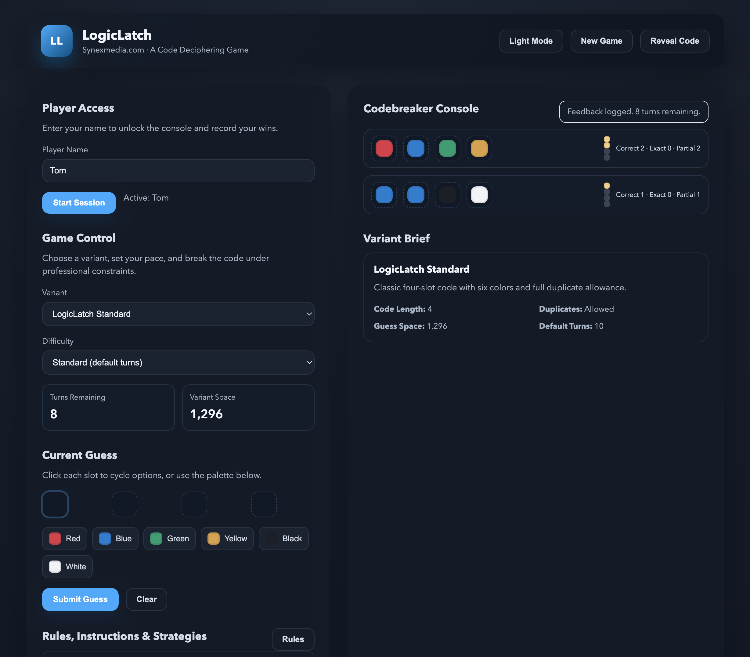 LogicLatch Screenshot